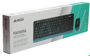 کیبورد و ماوس بی سیم ایفورتک مدل A4TECH FGS1035Q خاکستری	